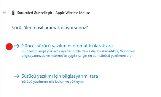 windows sürücü güncelleştir, otomatik aram