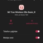 Mi True EBs Basic,telefon bağlanma ekranı