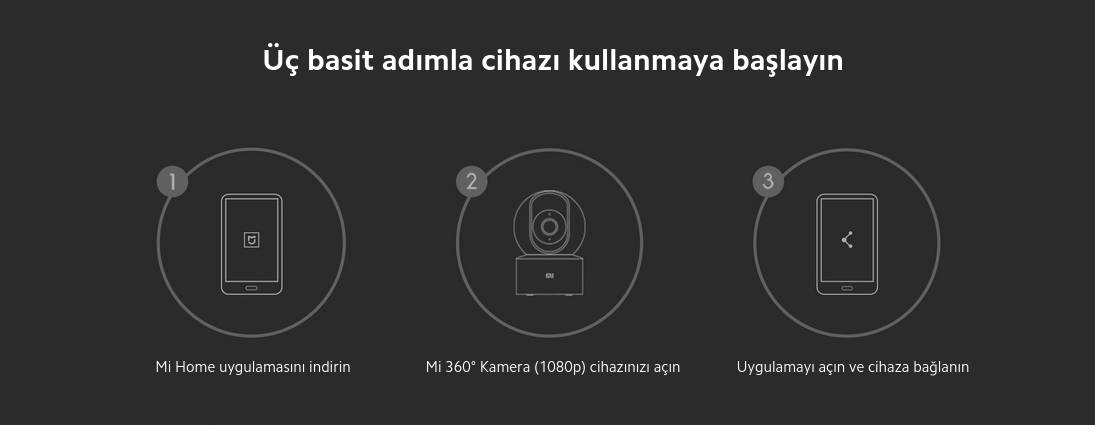 Mi 360 güvenlik kamerası kurulum ayar setup adımları