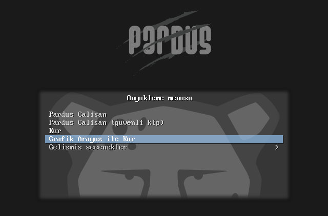Pardus kurulum ekranlari 1