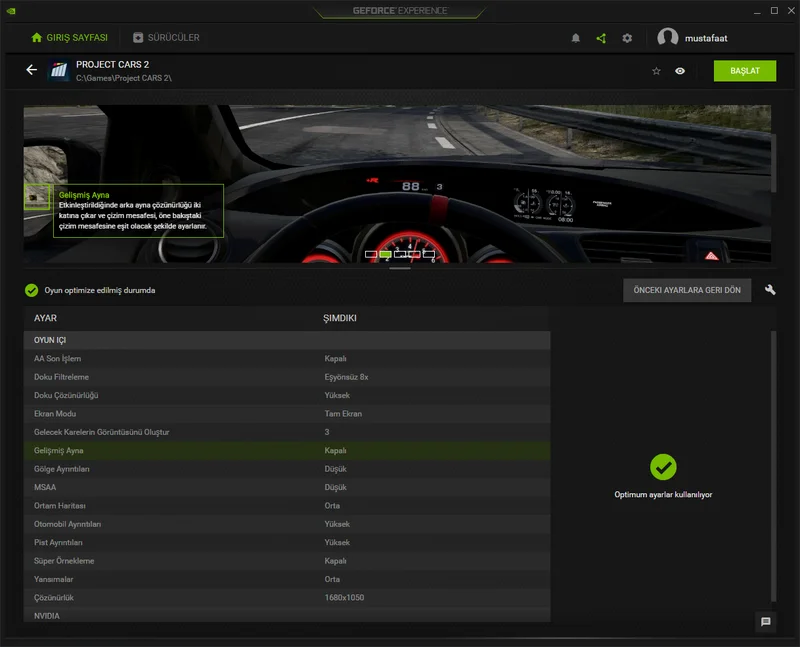 Styrix gtx970 Project Cars 2 oyun ayarlari
