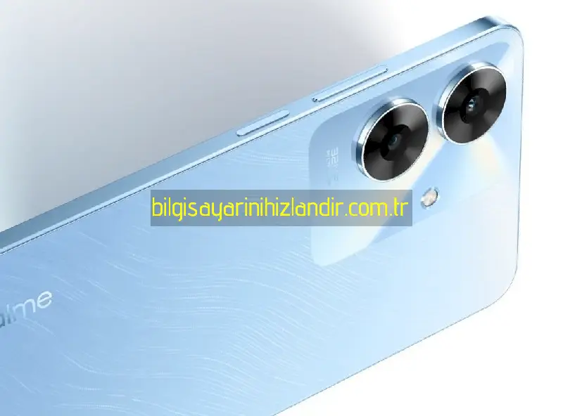 Realme Note 60 6GB mavi-arka taraf
