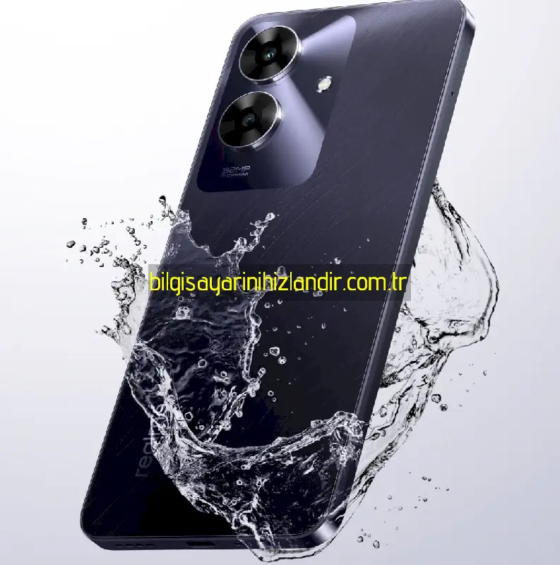 Realme Note 60 6GB siyah-arka taraf